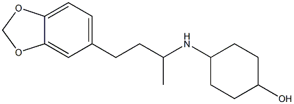 4-{[4-(2H-1,3-benzodioxol-5-yl)butan-2-yl]amino}cyclohexan-1-ol 结构式