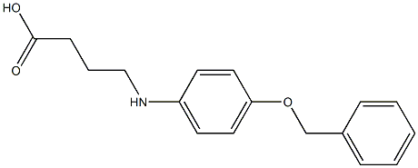 4-{[4-(benzyloxy)phenyl]amino}butanoic acid 结构式