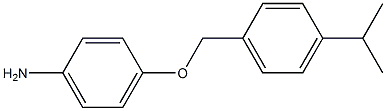 4-{[4-(propan-2-yl)phenyl]methoxy}aniline 结构式