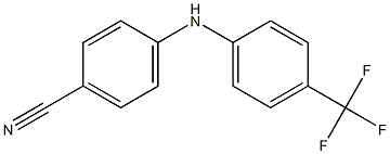 4-{[4-(trifluoromethyl)phenyl]amino}benzonitrile 结构式