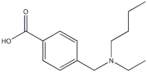 4-{[butyl(ethyl)amino]methyl}benzoic acid 结构式
