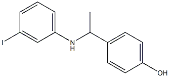 4-{1-[(3-iodophenyl)amino]ethyl}phenol 结构式