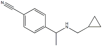 4-{1-[(cyclopropylmethyl)amino]ethyl}benzonitrile 结构式