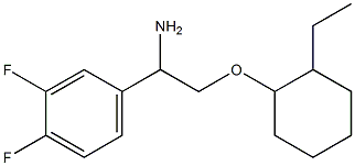 4-{1-amino-2-[(2-ethylcyclohexyl)oxy]ethyl}-1,2-difluorobenzene 结构式