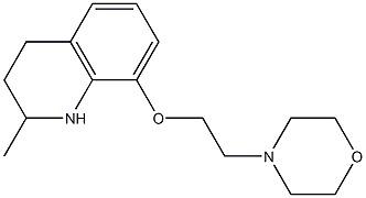 4-{2-[(2-methyl-1,2,3,4-tetrahydroquinolin-8-yl)oxy]ethyl}morpholine 结构式