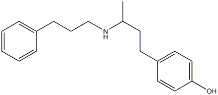 4-{3-[(3-phenylpropyl)amino]butyl}phenol 结构式