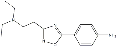 4-{3-[2-(diethylamino)ethyl]-1,2,4-oxadiazol-5-yl}aniline 结构式