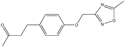 4-{4-[(5-methyl-1,2,4-oxadiazol-3-yl)methoxy]phenyl}butan-2-one 结构式