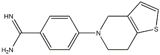 4-{4H,5H,6H,7H-thieno[3,2-c]pyridin-5-yl}benzene-1-carboximidamide 结构式