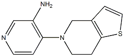 4-{4H,5H,6H,7H-thieno[3,2-c]pyridin-5-yl}pyridin-3-amine 结构式