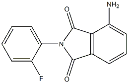4-amino-2-(2-fluorophenyl)-2,3-dihydro-1H-isoindole-1,3-dione 结构式