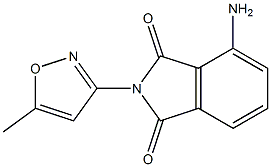 4-amino-2-(5-methyl-1,2-oxazol-3-yl)-2,3-dihydro-1H-isoindole-1,3-dione 结构式