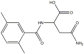 4-amino-2-[(2,5-dimethylbenzoyl)amino]-4-oxobutanoic acid 结构式