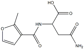 4-amino-2-[(2-methyl-3-furoyl)amino]-4-oxobutanoic acid 结构式