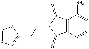 4-amino-2-[2-(thiophen-2-yl)ethyl]-2,3-dihydro-1H-isoindole-1,3-dione 结构式