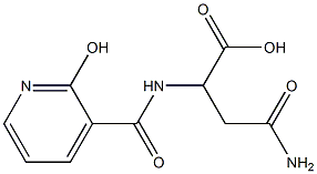 4-amino-2-{[(2-hydroxypyridin-3-yl)carbonyl]amino}-4-oxobutanoic acid 结构式