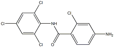 4-amino-2-chloro-N-(2,4,6-trichlorophenyl)benzamide 结构式