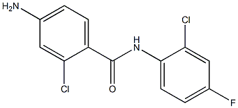 4-amino-2-chloro-N-(2-chloro-4-fluorophenyl)benzamide 结构式