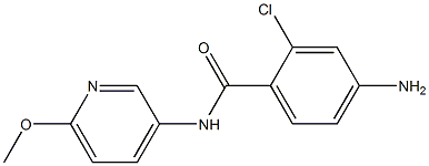 4-amino-2-chloro-N-(6-methoxypyridin-3-yl)benzamide 结构式