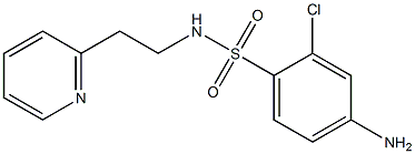 4-amino-2-chloro-N-[2-(pyridin-2-yl)ethyl]benzene-1-sulfonamide 结构式