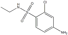 4-amino-2-chloro-N-ethylbenzene-1-sulfonamide 结构式