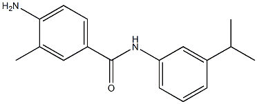 4-amino-3-methyl-N-[3-(propan-2-yl)phenyl]benzamide 结构式