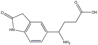4-amino-4-(2-oxo-2,3-dihydro-1H-indol-5-yl)butanoic acid 结构式