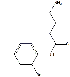 4-amino-N-(2-bromo-4-fluorophenyl)butanamide 结构式