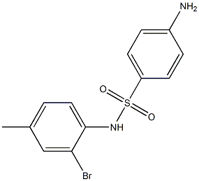 4-amino-N-(2-bromo-4-methylphenyl)benzene-1-sulfonamide 结构式