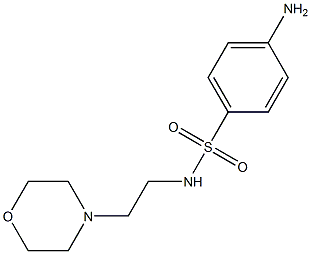 4-amino-N-(2-morpholin-4-ylethyl)benzenesulfonamide 结构式