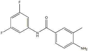 4-amino-N-(3,5-difluorophenyl)-3-methylbenzamide 结构式