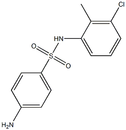 4-amino-N-(3-chloro-2-methylphenyl)benzene-1-sulfonamide 结构式