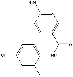 4-amino-N-(4-chloro-2-methylphenyl)benzamide 结构式