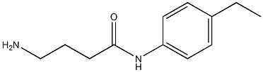 4-amino-N-(4-ethylphenyl)butanamide 结构式