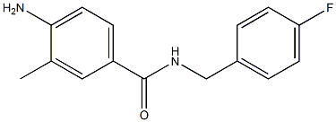 4-amino-N-(4-fluorobenzyl)-3-methylbenzamide 结构式