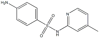 4-amino-N-(4-methylpyridin-2-yl)benzene-1-sulfonamide 结构式