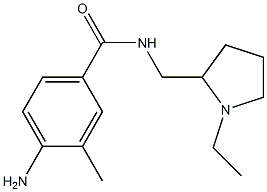 4-amino-N-[(1-ethylpyrrolidin-2-yl)methyl]-3-methylbenzamide 结构式