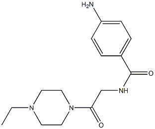 4-amino-N-[2-(4-ethylpiperazin-1-yl)-2-oxoethyl]benzamide 结构式
