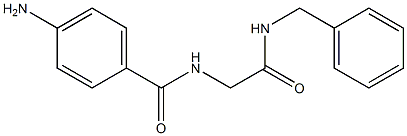 4-amino-N-[2-(benzylamino)-2-oxoethyl]benzamide 结构式