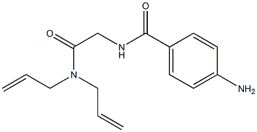 4-amino-N-[2-(diallylamino)-2-oxoethyl]benzamide 结构式