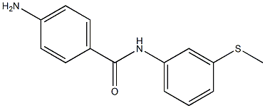 4-amino-N-[3-(methylsulfanyl)phenyl]benzamide 结构式