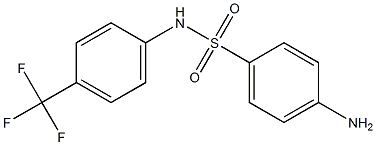 4-amino-N-[4-(trifluoromethyl)phenyl]benzene-1-sulfonamide 结构式
