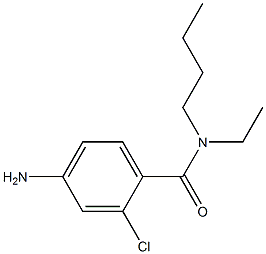 4-amino-N-butyl-2-chloro-N-ethylbenzamide 结构式