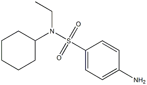 4-amino-N-cyclohexyl-N-ethylbenzenesulfonamide 结构式