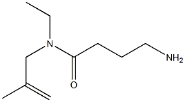 4-amino-N-ethyl-N-(2-methylprop-2-enyl)butanamide 结构式
