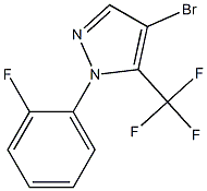 4-bromo-1-(2-fluorophenyl)-5-(trifluoromethyl)-1H-pyrazole 结构式