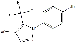 4-bromo-1-(4-bromophenyl)-5-(trifluoromethyl)-1H-pyrazole 结构式