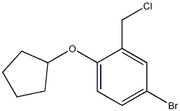 4-bromo-2-(chloromethyl)-1-(cyclopentyloxy)benzene 结构式