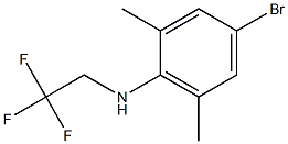 4-bromo-2,6-dimethyl-N-(2,2,2-trifluoroethyl)aniline 结构式