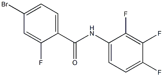 4-bromo-2-fluoro-N-(2,3,4-trifluorophenyl)benzamide 结构式